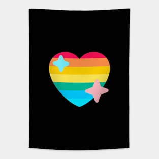 GAY PRIDE TWITTER HEART EMOJI Tapestry