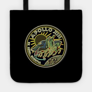 NASA Apollo 13 Neon Retro Design Tote