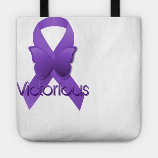 Purple Awareness Ribbon: Victorious Tote