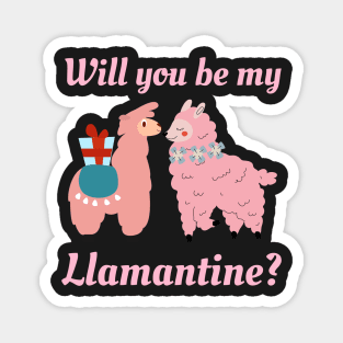 Will You Be My Llamentine Magnet