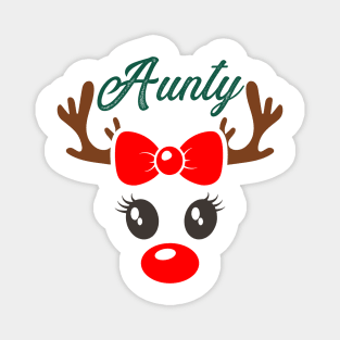 Aunty Reindeer Antlers Magnet