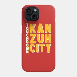 Touchdown Kan Zuh City - Red Phone Case