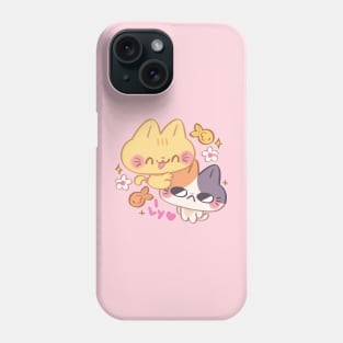 Lovely Kitty Couple Phone Case