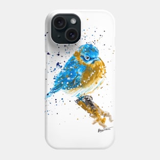 Blue Bird Sitting Phone Case