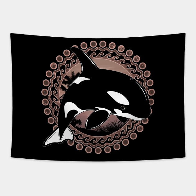 Killer Whale Tapestry by NicGrayTees