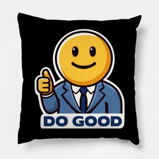 DO GOOD Emoji Pillow