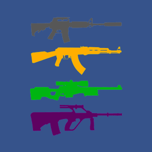 Minimalist Counter Strike Weapons T-Shirt