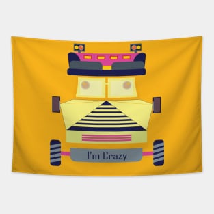 Crazy Truck Driver T shirt Tapestry