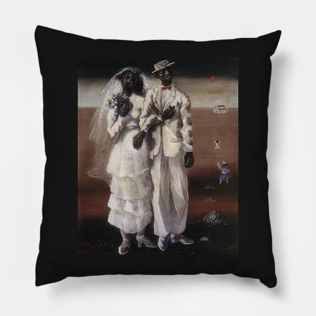 marriage on the farm 1944 - Candido Portinari Pillow by Kollagio