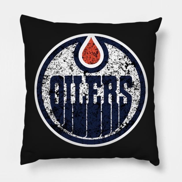 Oilers-City Pillow by karenblanco