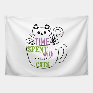 Time spent with cats Tapestry