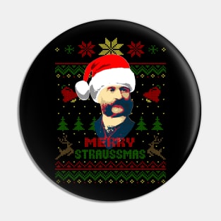 Johan Strauss Merry Straussmas Pin