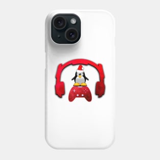 Merry Christmas Penguin - Gaming Music Headphones - Christmas Holiday Gift Phone Case