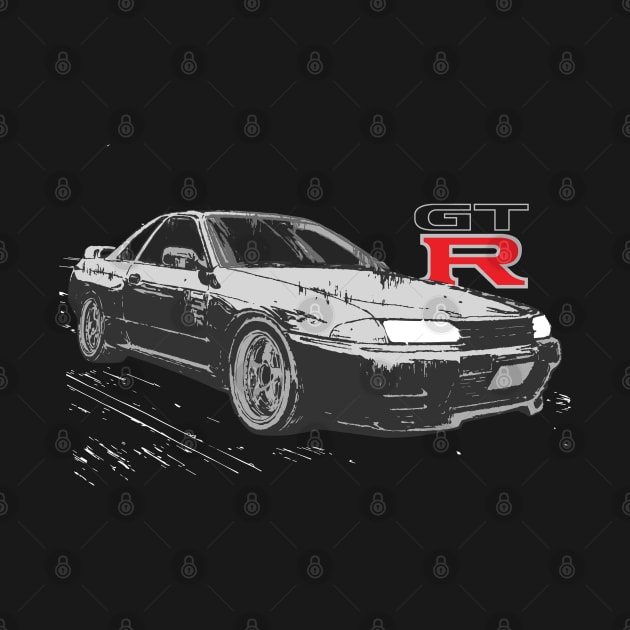 intial d r32 nightkids gtr skyline vspec by cowtown_cowboy