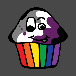 Asexual Pride Rainbow Cupcake T-Shirt