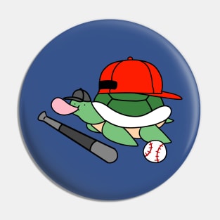 Baseball Turtle Pin