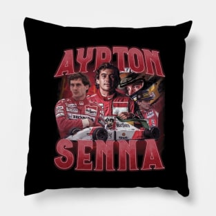 Ayrton Senna Collage Pillow