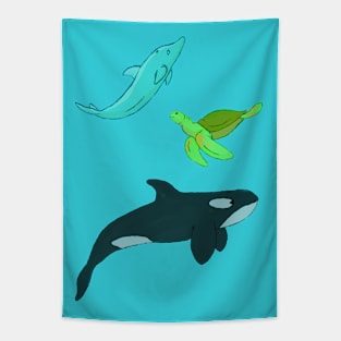 Sea Animals Tapestry