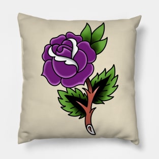 Purple Rose Pillow