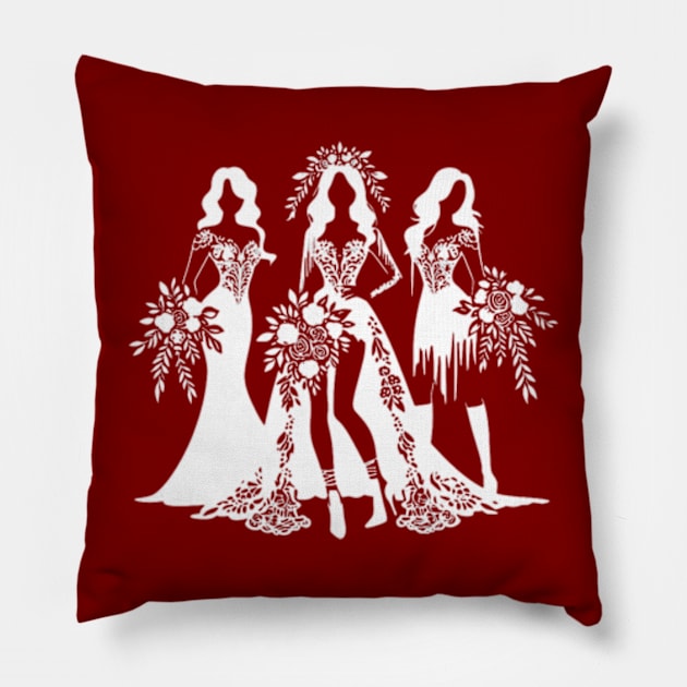 Bride and Bridesmaids Pillow by EverBride