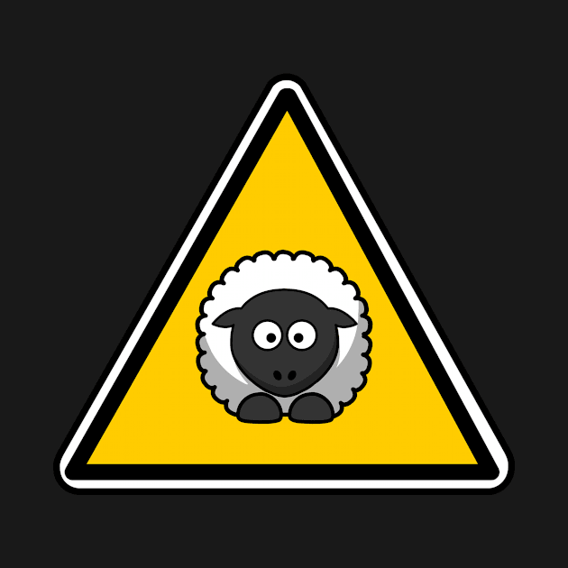 Sheep danger sign by Mamon