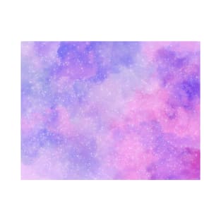 Pink and Purple Watercolor Galaxy T-Shirt