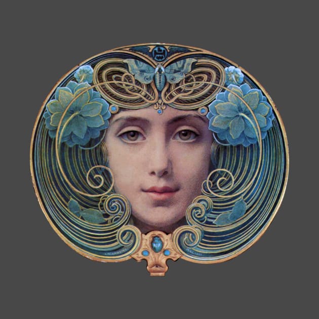 Art Nouveau Woman by LittleBean