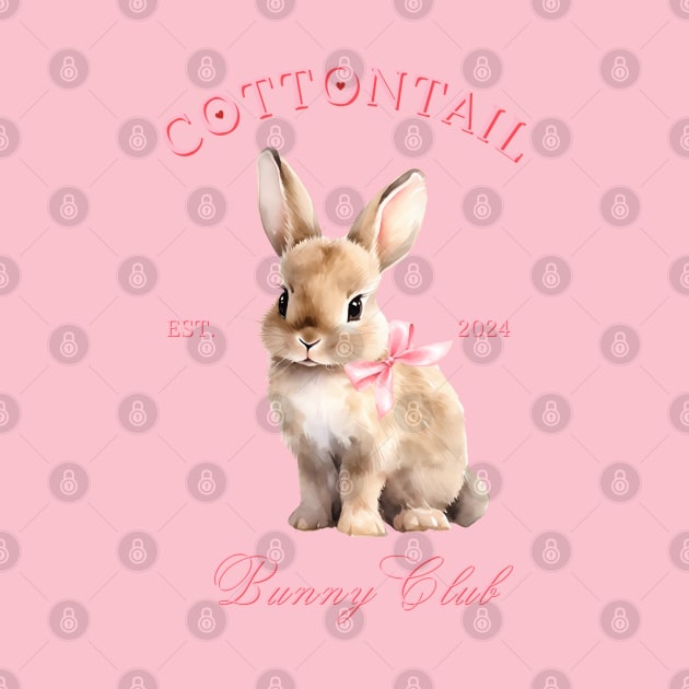 Pink Coquette Bunny by BestNestDesigns