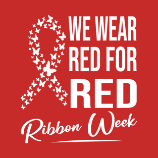 Red Ribbon Week Awareness Red Ribbon T-Shirt