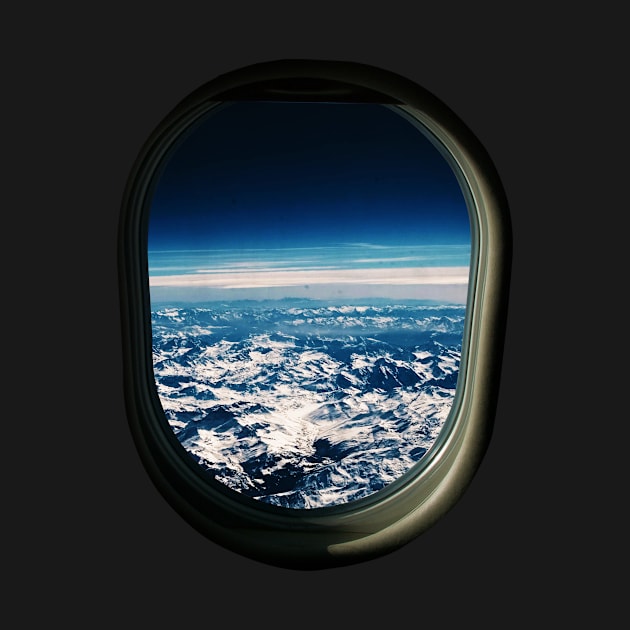 The world through the window from plane by SIM1