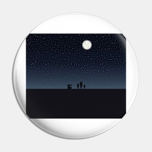 Serene Midnight Pin