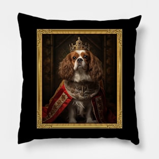 Stately Cavalier - Medieval English King (Framed) Pillow