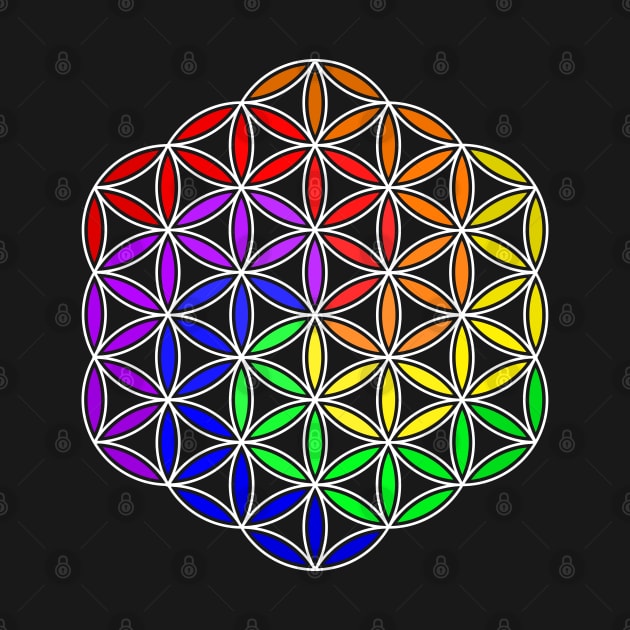 Flower of Life Rainbow by RavenWake