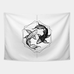 Fish Yin Yang Tapestry