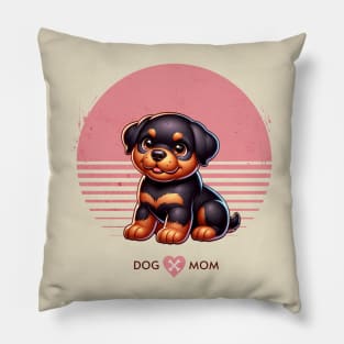 Rottweiler Puppy | Proud Dog Mom Pillow