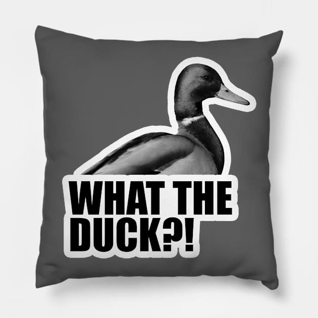 What The Duck?! Pillow by timbo