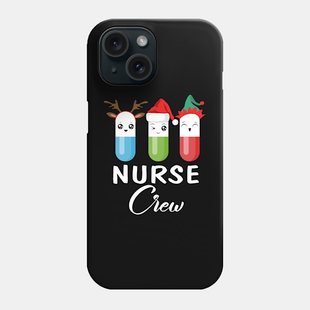 Funny christmas nurse crew Phone Case by designathome