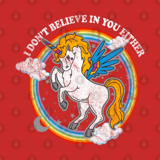 Unicorn You Gotta Believe by Alema Art