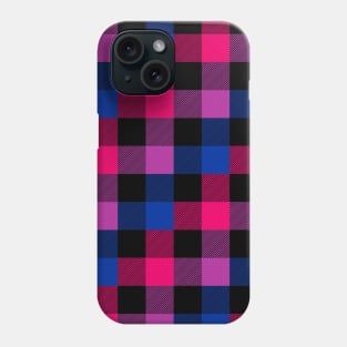 Bi Flag Plaid Pattern Phone Case