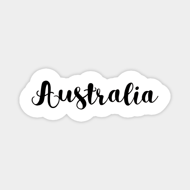 Australia lettering Magnet by dreamtravel
