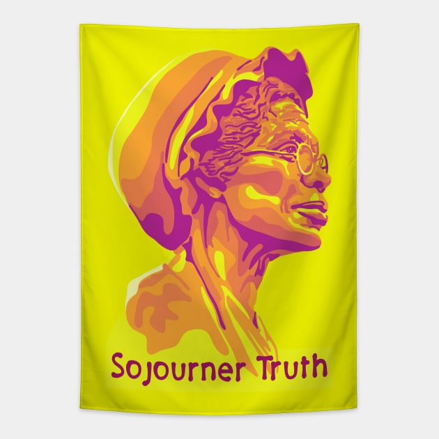 Sojourner Truth Portrait and Quote Tapestry by Slightly Unhinged