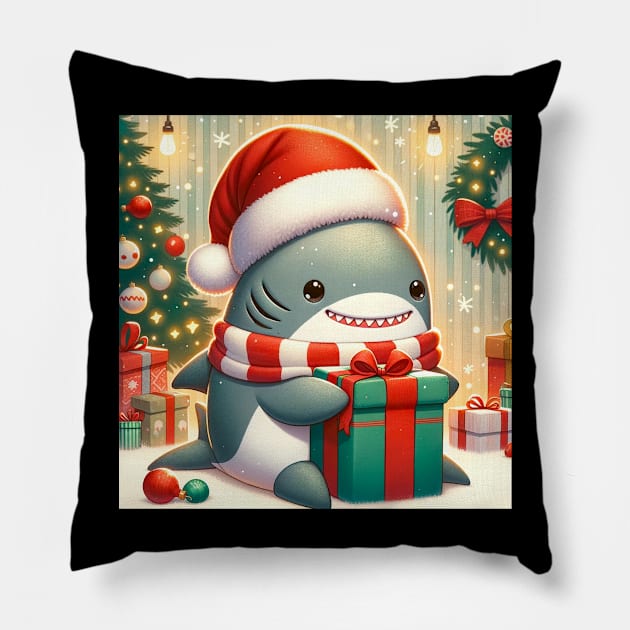 Crispmas Blåhaj Pillow by BatCat