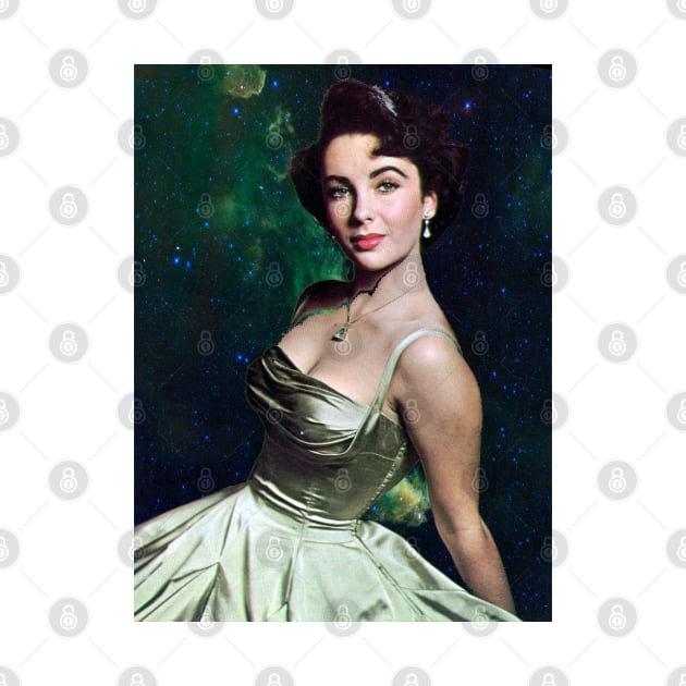 Elizabeth Taylor in Space: Starlight Starlets by asimplefool