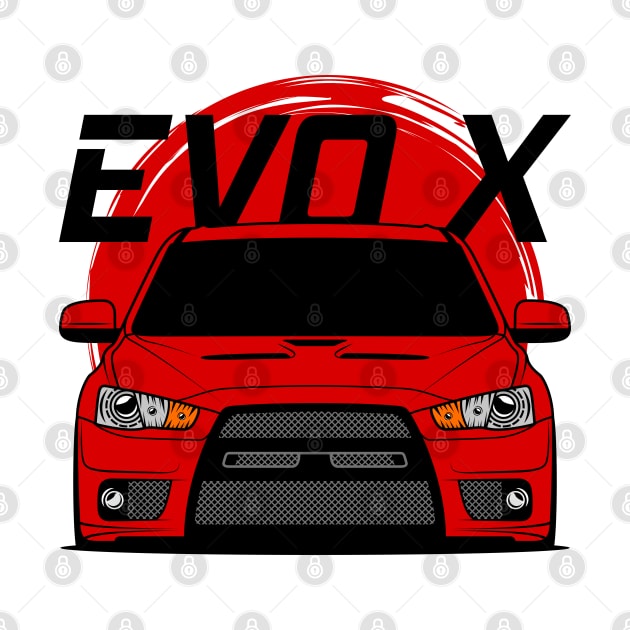 Red EVO X by GoldenTuners