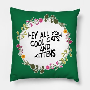 Cool Cats and Kittens Pillow