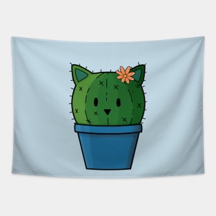 Cute Cattus Cactus in Pot Tapestry