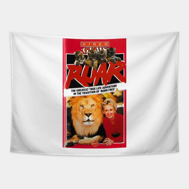 roar Tapestry by VHS Retro T-Shirts