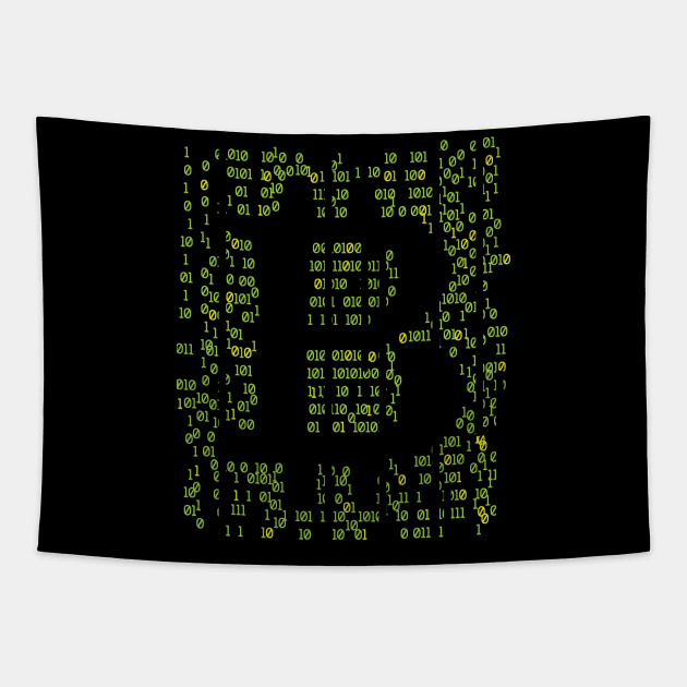 Bitcoin Crypto Currency Digital Gold Blockchain Tapestry by UNDERGROUNDROOTS