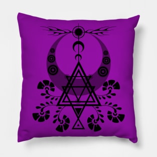 MOON AND TRIANGLES Pillow