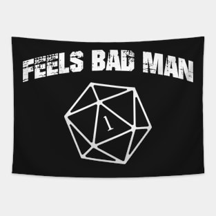 D20 Dice Feels Bad Man Game Master Gaming Tapestry